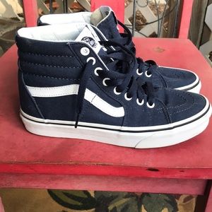 Blue high top classic Sk8-hi Vans